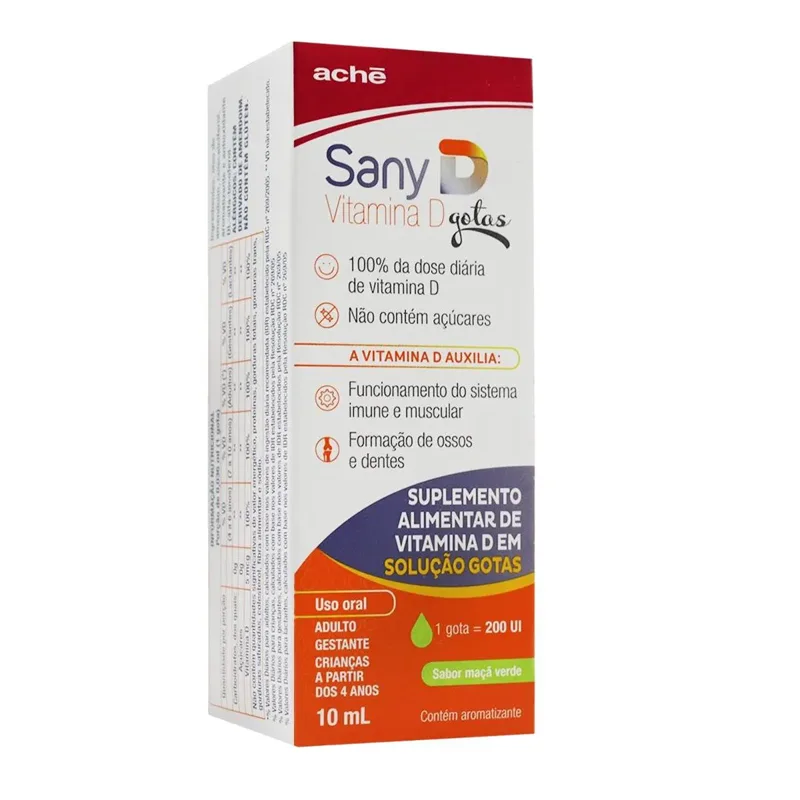 Sany D 200 Ui Maçã Verde Gotas 10ml