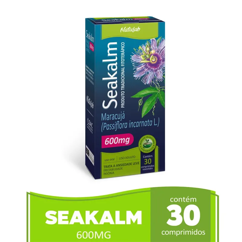 Seakalm 600mg 30 Comprimidos Revestidos