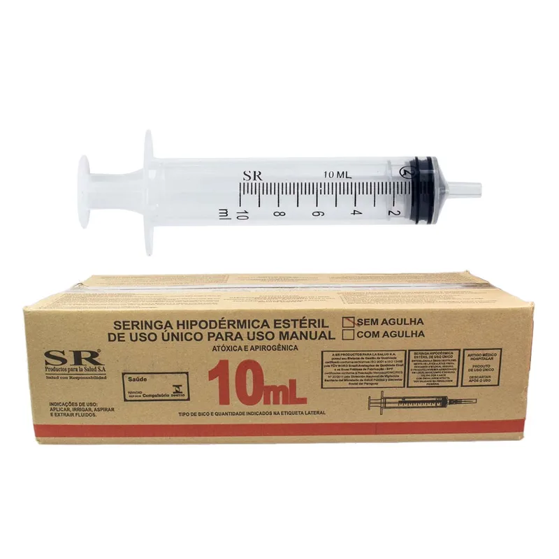 Seringa 10ml Sem Agulha