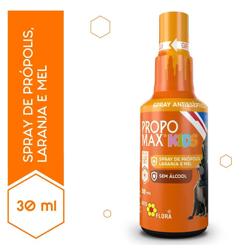Spray Propomax Kids Laranj 30ml S/Alcool