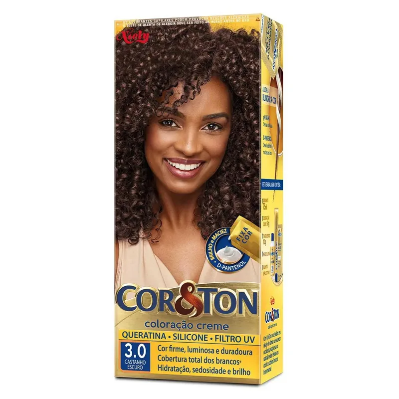 Tintura Cor & Ton 3.0 Castanho Escuro