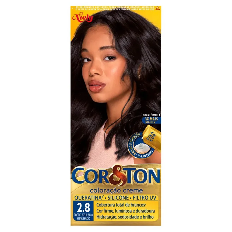 Tintura Coreton 2.8 Preto Azul Espelhado