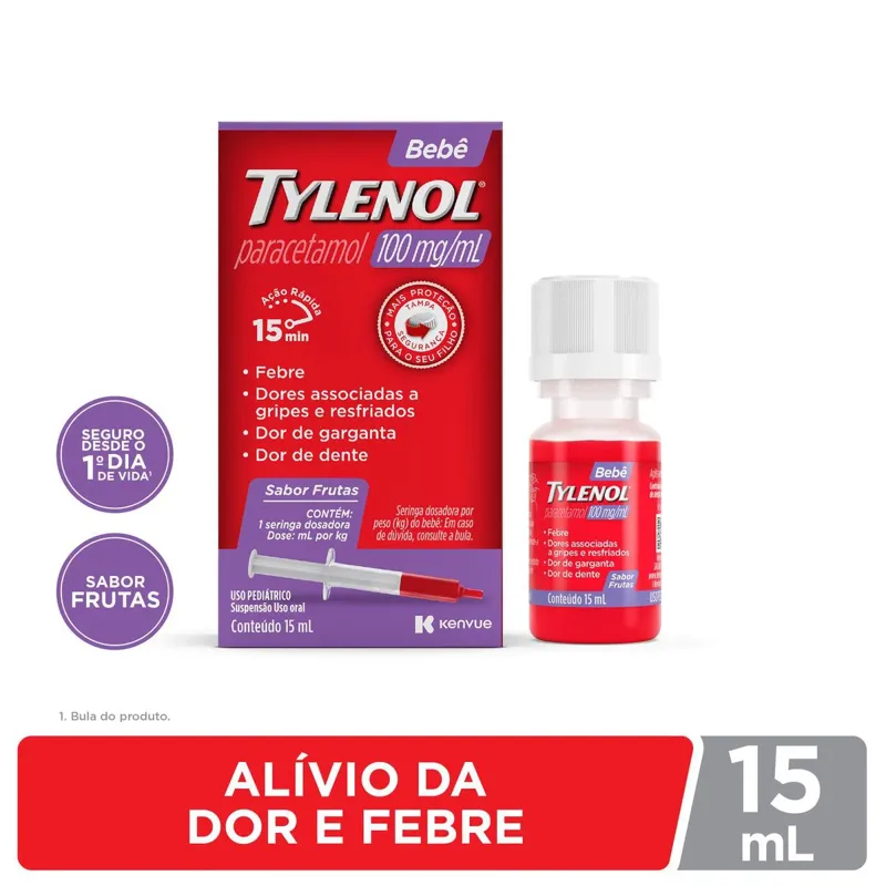 Tylenol Bebê 100mg/Ml 15ml