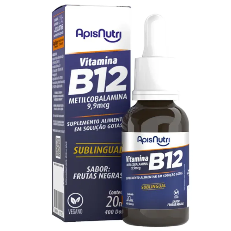 Vitamina B12 9,9mcg Gotas 20ml