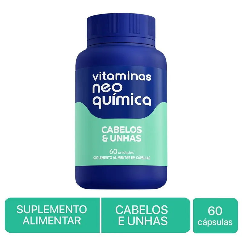 Vitaminas Neo Química Cabelos E Unhas 60 Comprimidos