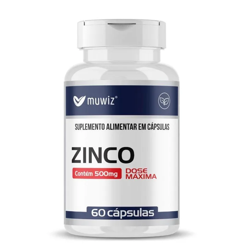 Zinco Quelado 500mg 60 Comprimidos